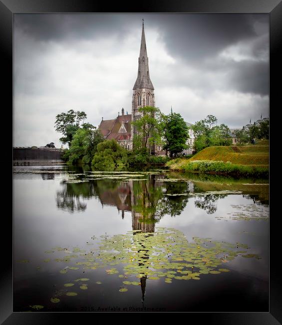 St Alban's Church Copenhagen Framed Print by Peter Blunn