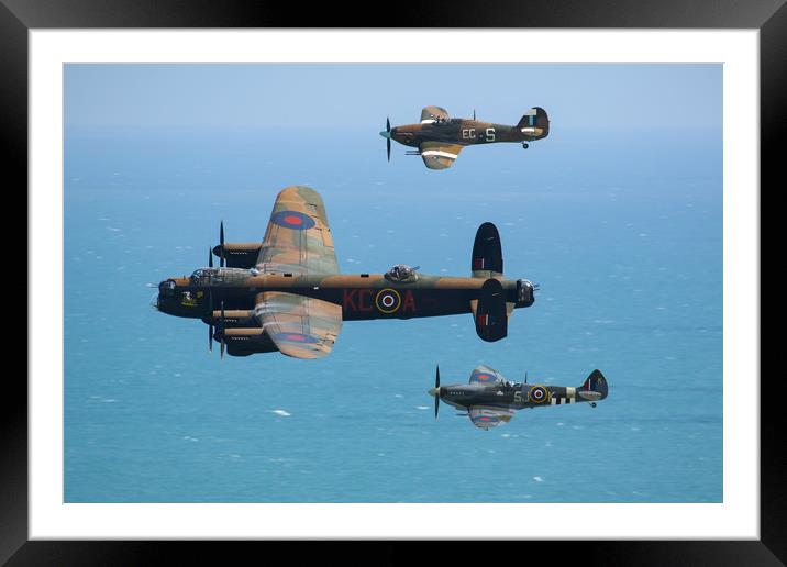 Battle of Britain Memorial Flight Framed Mounted Print by Oxon Images