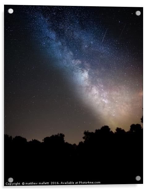 North Norfolk Milky Way Acrylic by matthew  mallett