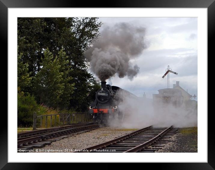 Out of the Steam Framed Mounted Print by Bill Lighterness