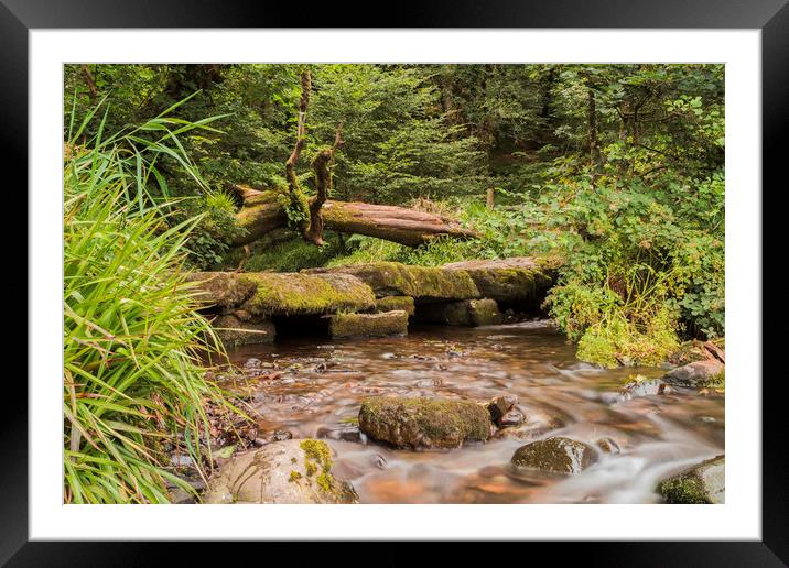 Tarr Steps, Exmoor Framed Mounted Print by Images of Devon