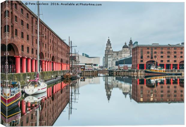 Albert Dock Liverpool Canvas Print by Pete Lawless