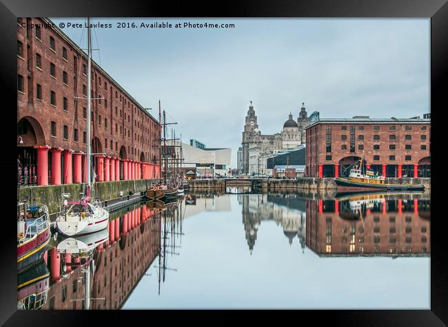 Albert Dock Liverpool Framed Print by Pete Lawless