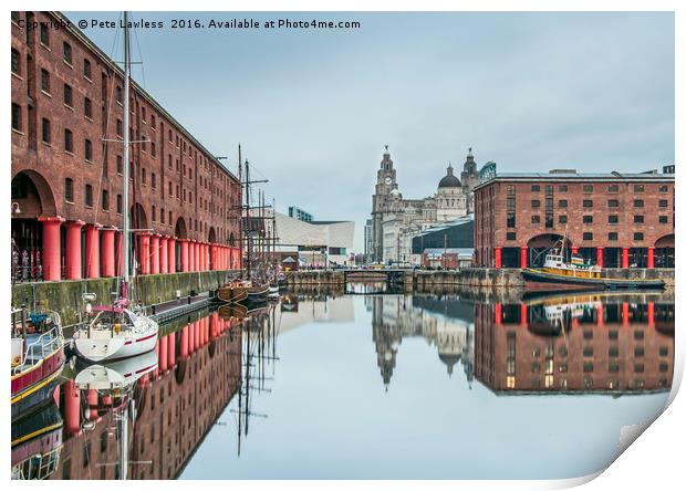 Albert Dock Liverpool Print by Pete Lawless