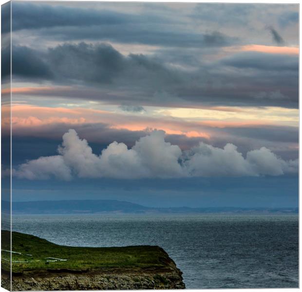 Sky over Nash Point Canvas Print by Nick Jenkins
