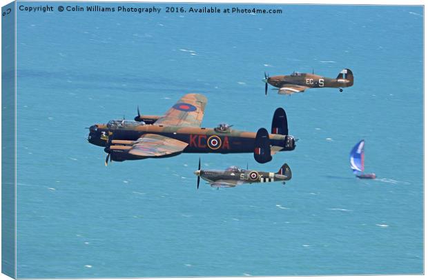  Battle of Britain Memorial Flight Eastbourne  1 Canvas Print by Colin Williams Photography
