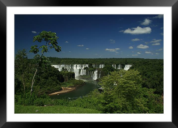 Iguacu Falls Framed Mounted Print by Neil Gavin