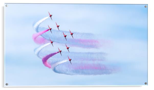 The Red Arrows Acrylic by Louise Wilden