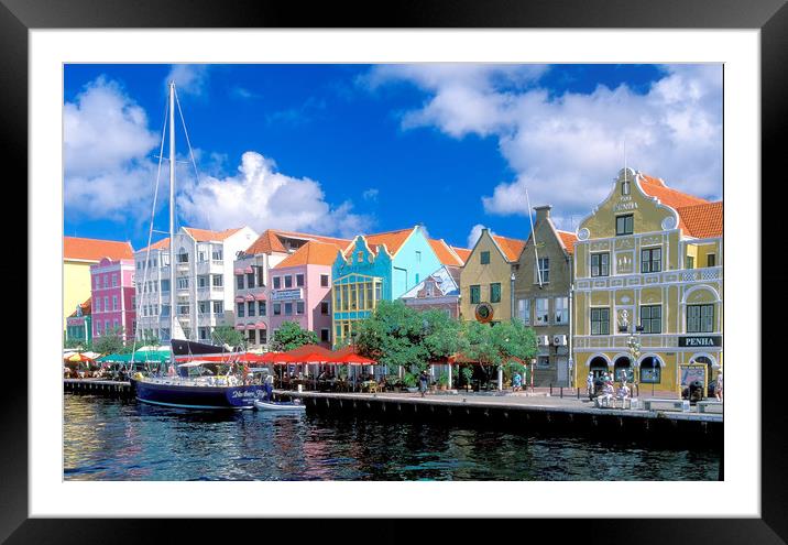 Willemstad Curacao Framed Mounted Print by Matt Johnston