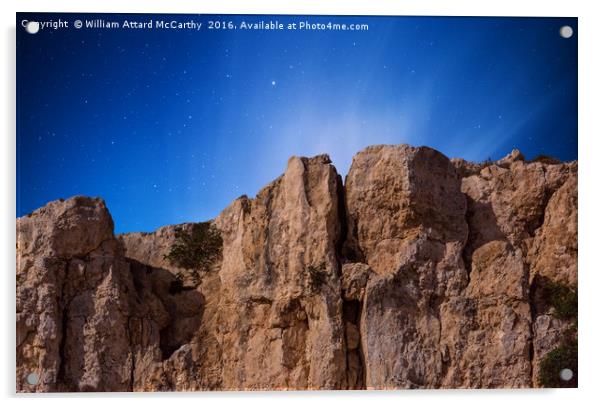 Mgiebah Cliffs Acrylic by William AttardMcCarthy