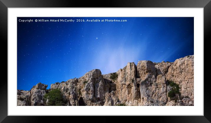 Cliffs and Sky Framed Mounted Print by William AttardMcCarthy