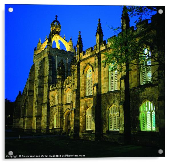 King's College, Aberdeen Acrylic by Derek Wallace