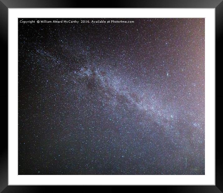 Milky Way and Andromeda Framed Mounted Print by William AttardMcCarthy