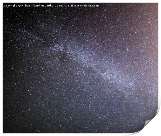 Milky Way and Andromeda Print by William AttardMcCarthy