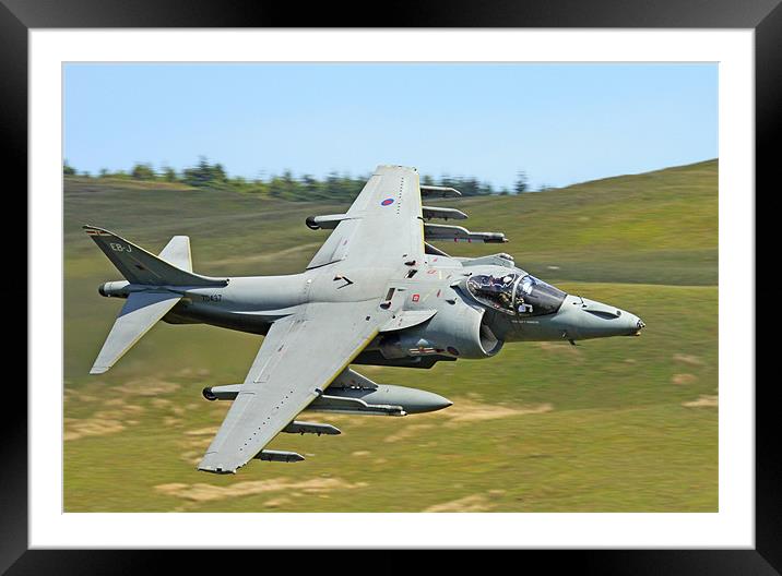 Harrier Jump Jet Cad West Framed Mounted Print by Oxon Images