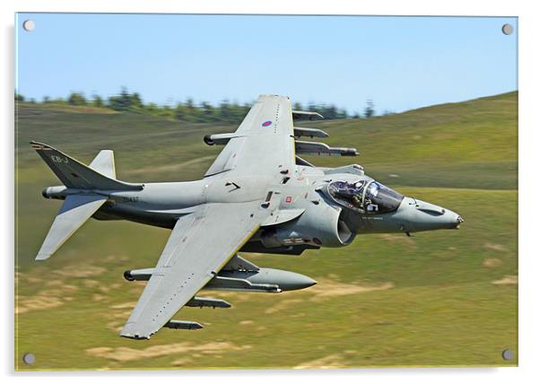 Harrier Jump Jet Cad West Acrylic by Oxon Images
