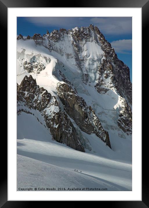 The Aiguille de Chardonnet Framed Mounted Print by Colin Woods