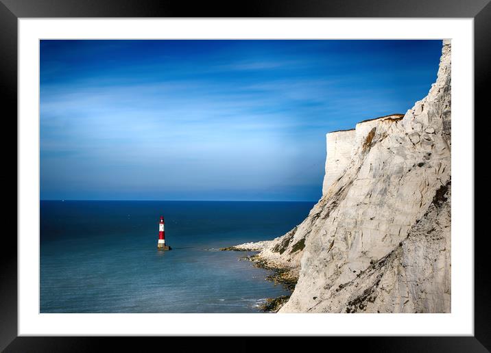 Beachy Head and Light House Framed Mounted Print by Oxon Images