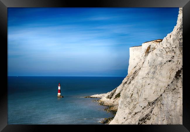 Beachy Head and Light House Framed Print by Oxon Images