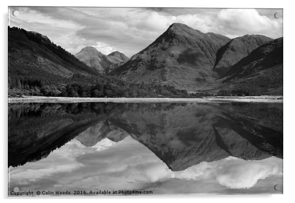 Ben Starav mirrored in Loch Etive, Scotland Acrylic by Colin Woods