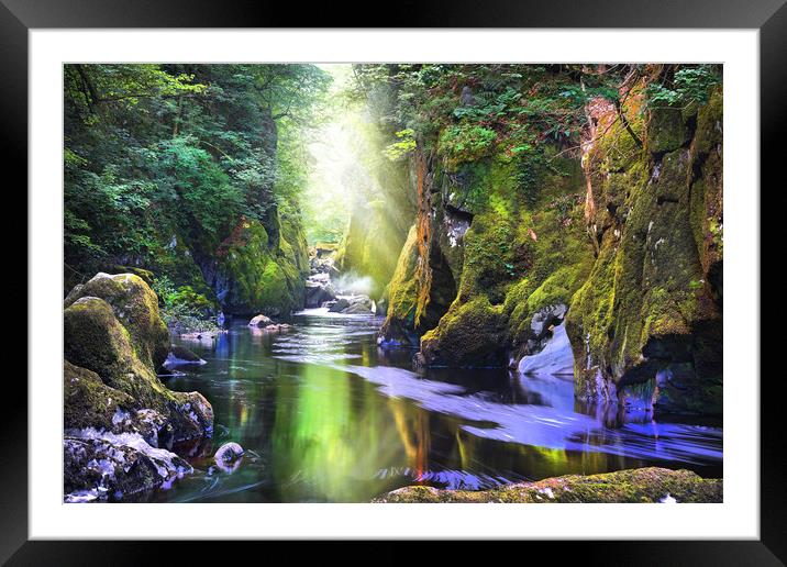     The Mysterious Fairy Glen Gorge                Framed Mounted Print by Mal Bray