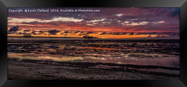 Pier at Southport Framed Print by Kevin Clelland