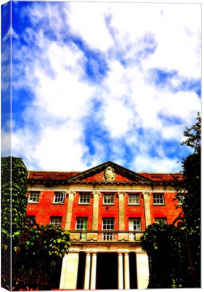 Tapeley House and sky Canvas Print by Alexia Miles