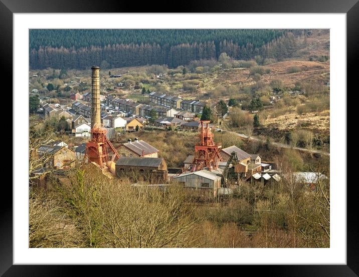 The Rhondda Heritage Park South Wales Framed Mounted Print by Nick Jenkins