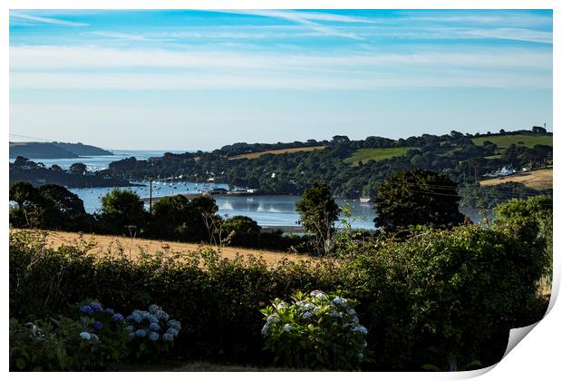 View over restronguet Creek Print by Brian Roscorla