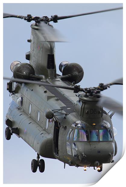 RAF CH47 Chinook Print by Oxon Images