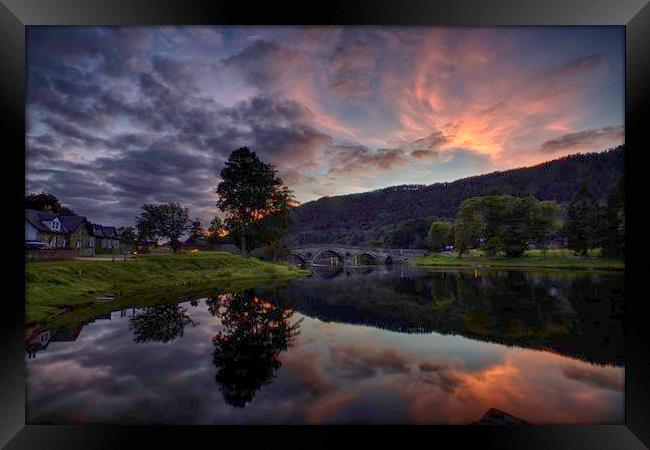 Taymouth, this is where Loch Tay becomes River Tay Framed Print by paul green