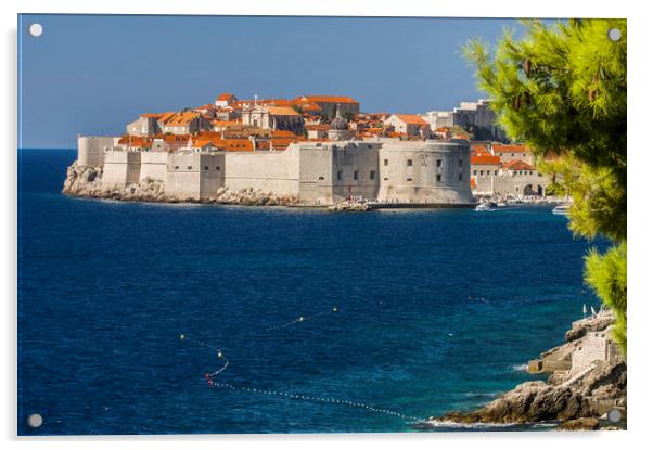 Dubrovnik Acrylic by Sulejman Omerbasic