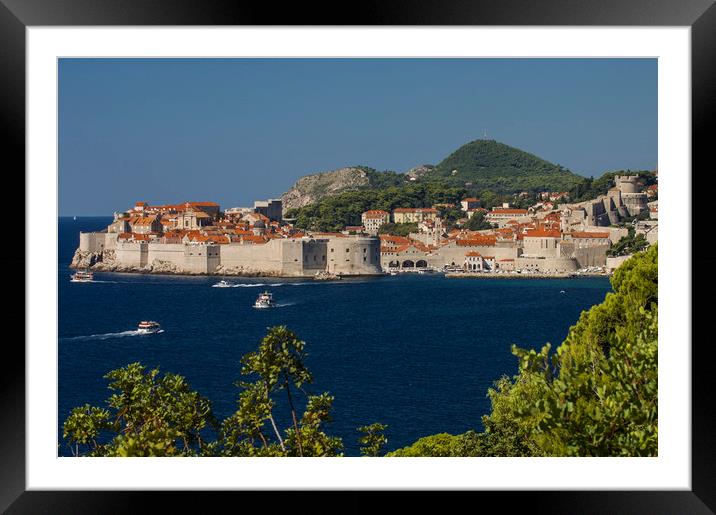 Dubrovnik Framed Mounted Print by Sulejman Omerbasic