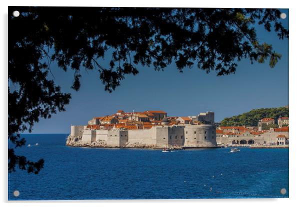 Dubrovnik Acrylic by Sulejman Omerbasic