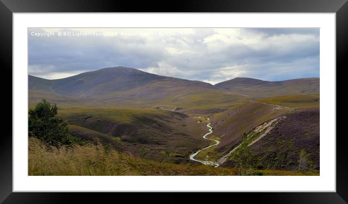View from the Cairngorms Framed Mounted Print by Bill Lighterness