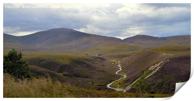 View from the Cairngorms Print by Bill Lighterness