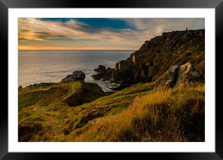 Wheals of Cornwall Framed Mounted Print by Kalvin Brookes