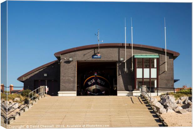Hoylake Lifeboat Station Canvas Print by David Chennell