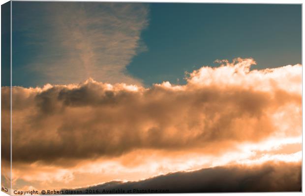 Clouds at sunset Canvas Print by Robert Gipson