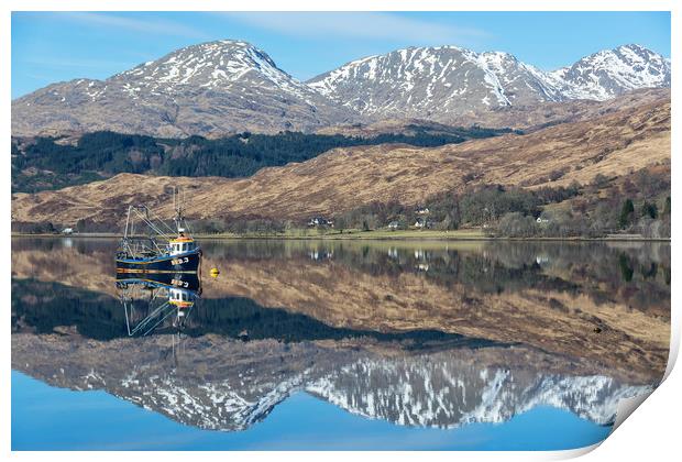 Spring at Loch Eil Print by Matt Johnston