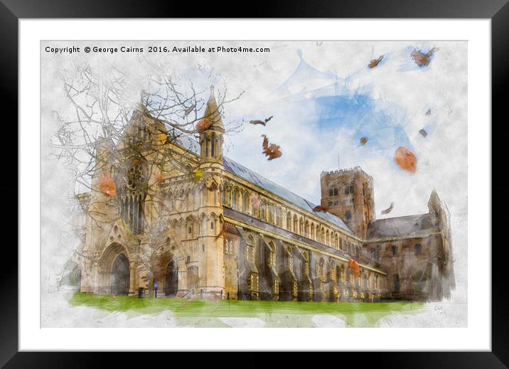Autumn Abbey  Framed Mounted Print by George Cairns