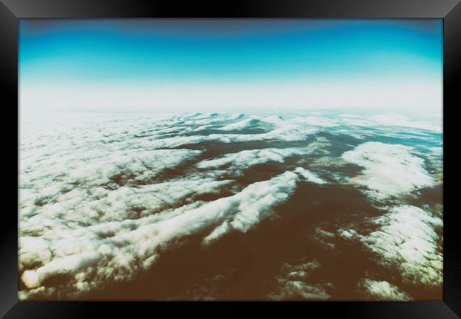 Earth Photo From 10.000m (32.000 feet) Above Groun Framed Print by Radu Bercan