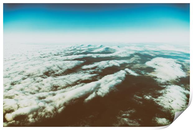 Earth Photo From 10.000m (32.000 feet) Above Groun Print by Radu Bercan