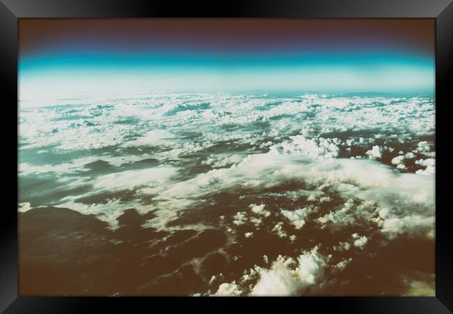Earth Photo From 10.000m (32.000 feet) Above Groun Framed Print by Radu Bercan