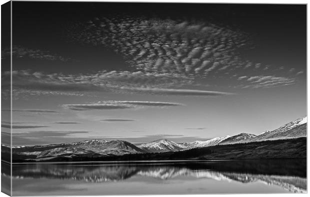 Clouds over Loch Tulla Canvas Print by Matt Johnston