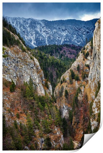 Canyon and mountain range Print by Ragnar Lothbrok