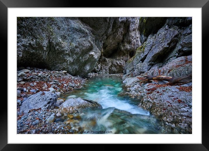 River in a canyon Framed Mounted Print by Ragnar Lothbrok