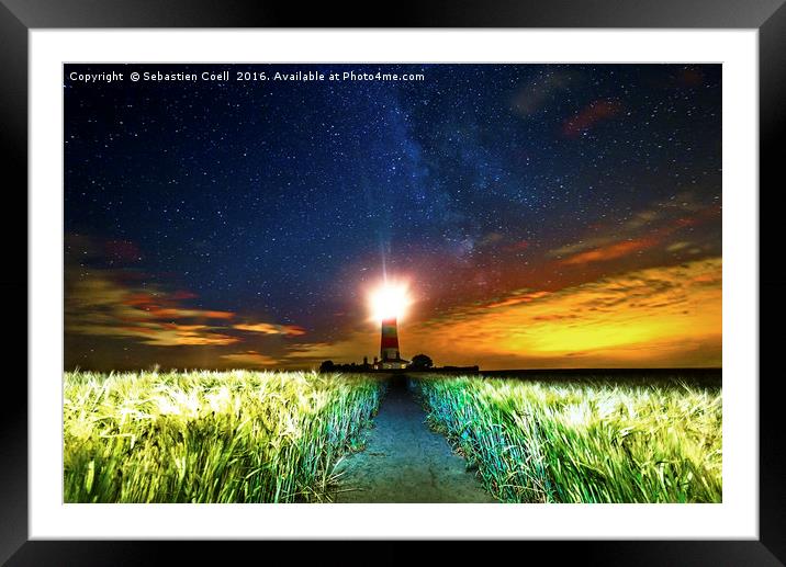 Life Beacon Framed Mounted Print by Sebastien Coell