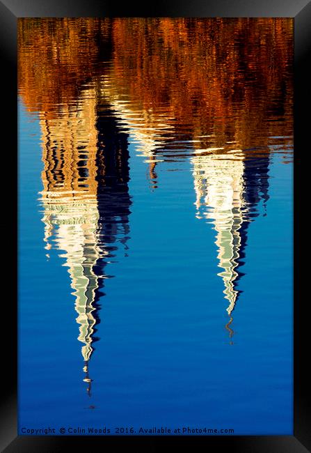 Church Reflection Framed Print by Colin Woods
