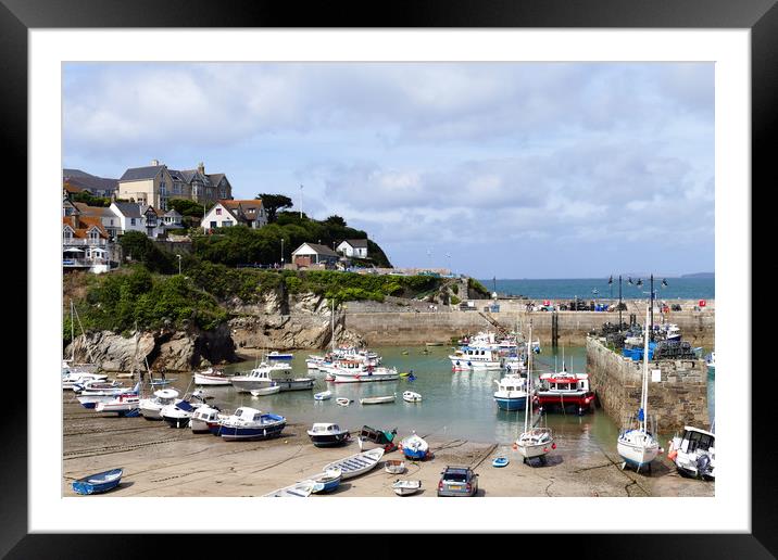 Newquay Harbour  Framed Mounted Print by Anthony Michael 